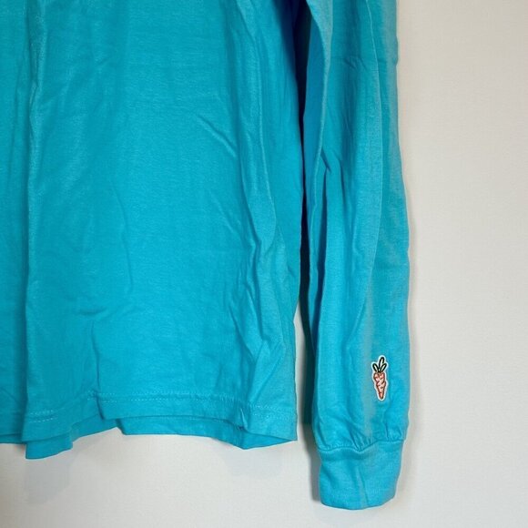 NWT Carrots By Anwar Carrots Long Sleeve Turquoise Blue T-Shirt - Medium - Picture 2 of 6